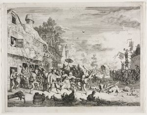 Village Féte. av Cornelis Dusart