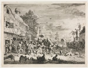 Byfest. av Cornelis Dusart