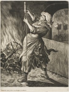 Woman Lighting a Rocket, även kallad Peace Gets Me Going, från Communia Gaudia (The Wide-Spread Jubel vid belägringen av Namur) av Cornelis Dusart