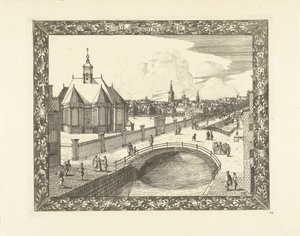 Utsikt över den nya kyrkan i Haag The New Church (titel på objekt) av Cornelis Elandts
