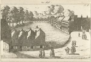 Utsikt över Buitenhof the Hoff (titel på objekt) av Cornelis Elandts