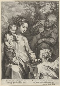 Mary matar barnet av Cornelis Galle (I)