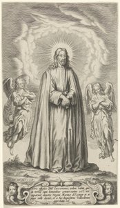 Kristus med två änglar av Cornelis Galle (II)