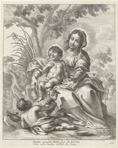 Helig familj med Johannes Döparen som barn
