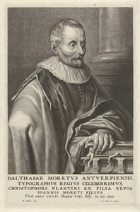 Porträtt av Balthasar Moretus av Cornelis Galle (II)