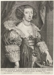Porträtt av Henriette av Lorraine