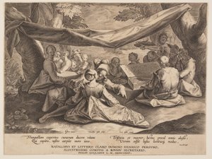 Musikfest i det fria av Cornelis Galle I