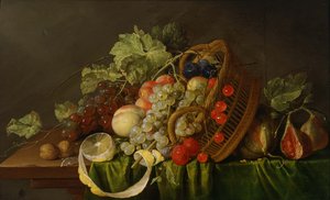 Stilleben med fruktkorg, ca 1654