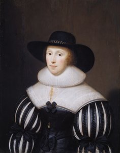 Porträtt av Grace Bradbourne, hustru till Thomas Holte, 1627-1700.