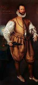 Porträtt av Martin Frobisher, ca 1577 (olja på duk)