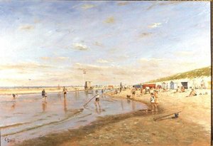 Paddling vid lågvatten av Cornelis Koppenol