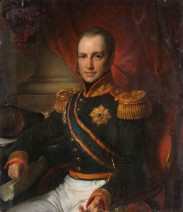 Porträtt av Godart Alexander Gerard Philip, baron van der Capellen, generalguvernör i Nederländska Ostindien