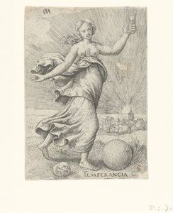 nykterhet Temperancia (titel på objekt) Dygderna (serietitel)