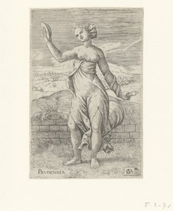 Varning Prudencia (titel på objekt) The Virtues (serietitel) av Cornelis Massijs
