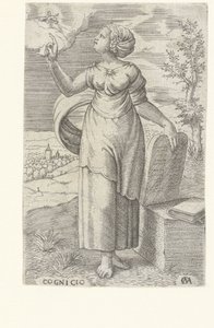 Visdom Cognicio (titel på objekt) Dygderna (serietitel) av Cornelis Massijs