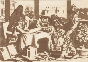 botaniker av Cornelis Ploos van Amstel (signed by artist)