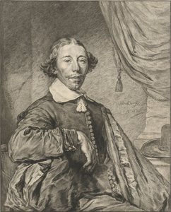 Porträtt av en man av Cornelis Ploos van Amstel (signed by artist)