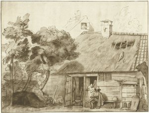 Ritare för gård av Cornelis Ploos van Amstel (signed by artist)