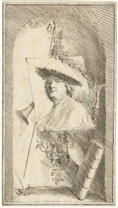 Självporträtt av Cornelis Ploos van Amstel av Cornelis Ploos van Amstel (signed by artist)