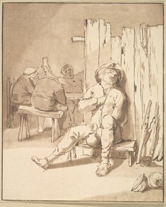 Berusad bonde i ett värdshus, 1775. av Cornelis Ploos van Amstel