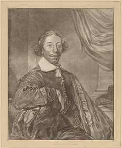 Porträtt av en sittande man av Cornelis Ploos van Amstel