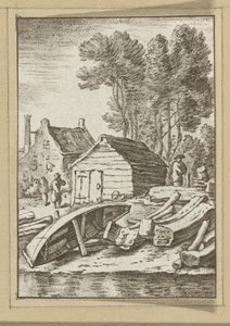 Schuitenmakerswerf Tryck (serietitel) av Cornelis Ploos van Amstel