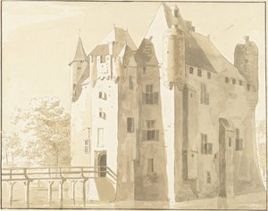 Frissestein slott i Herwijnen, bak av Cornelis Pronk (possibly)