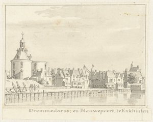 Drommedaris och Blauwepoort i Enkhuizen