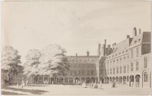Binnenhof i Haag av Cornelis Pronk
