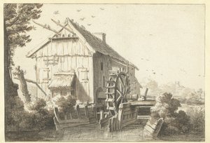 vattenkvarn av Cornelis Saftleven (attributed to)