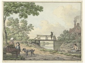 Liggande hund av Cornelis Saftleven