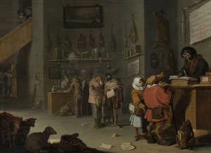 Tvist om en ko kostar minst en till (vem stämmer för en ko?). 1629 av Cornelis Saftleven