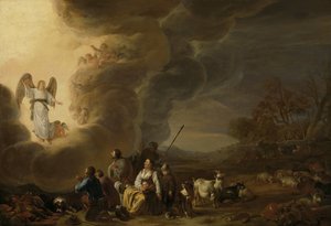 Tillkännagivandet till herden av Cornelis Saftleven