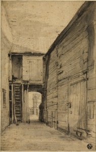 Gården till ett gammalt hus av Cornelis Saftleven