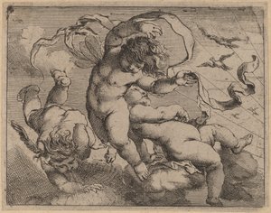 Tre flygande Putti