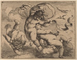 Tre flygande Putti