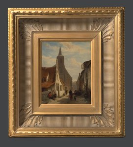 Kyrka i Zandvoort av Cornelis Springer