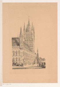 Tydsalen i Ypres Rådhus från 1200-talet (titel på föremålet) av Cornelis Springer
