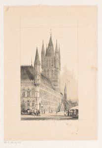 Tydsalen i Ypres Rådhus från 1200-talet av Cornelis Springer