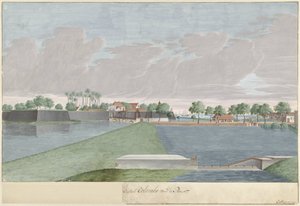 Utsikt över Colombo från landning De Beer (...) Castle Colombo van de Beer (titel på objekt)