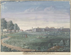 Jaffnapatnam Fort i Ceylon [..]l Jaffanpatnam sett från landsidan (titel på objekt)