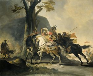 Alexander den store i slaget vid Granicus mot perserna