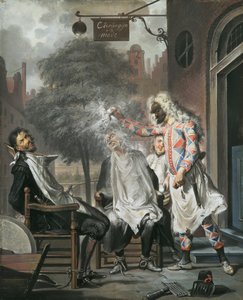 Harlequin, Magician and Barber: The Rivals Exposed, 1738