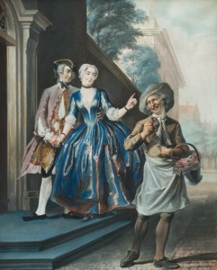 Pefroen och fårens huvud, 1739 av Cornelis Troost