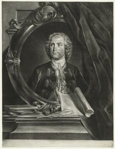 Porträtt av kompositören Pietro Antonio Locatelli 1695-1764 av Cornelis Troost