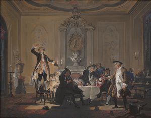 "ryktet var i stugan" av Cornelis Troost