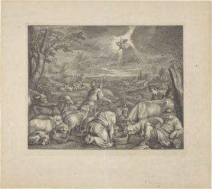 Abraham åker till Sikem / Bebådelse till herdarna Royal Bible (serietitel)
