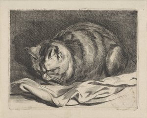 lilla katt av Cornelis Visscher (II)