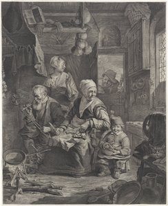 pannkaksmakare av Cornelis Visscher (II)