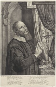 Porträtt av Joannes van der Meer av Cornelis Visscher (II)